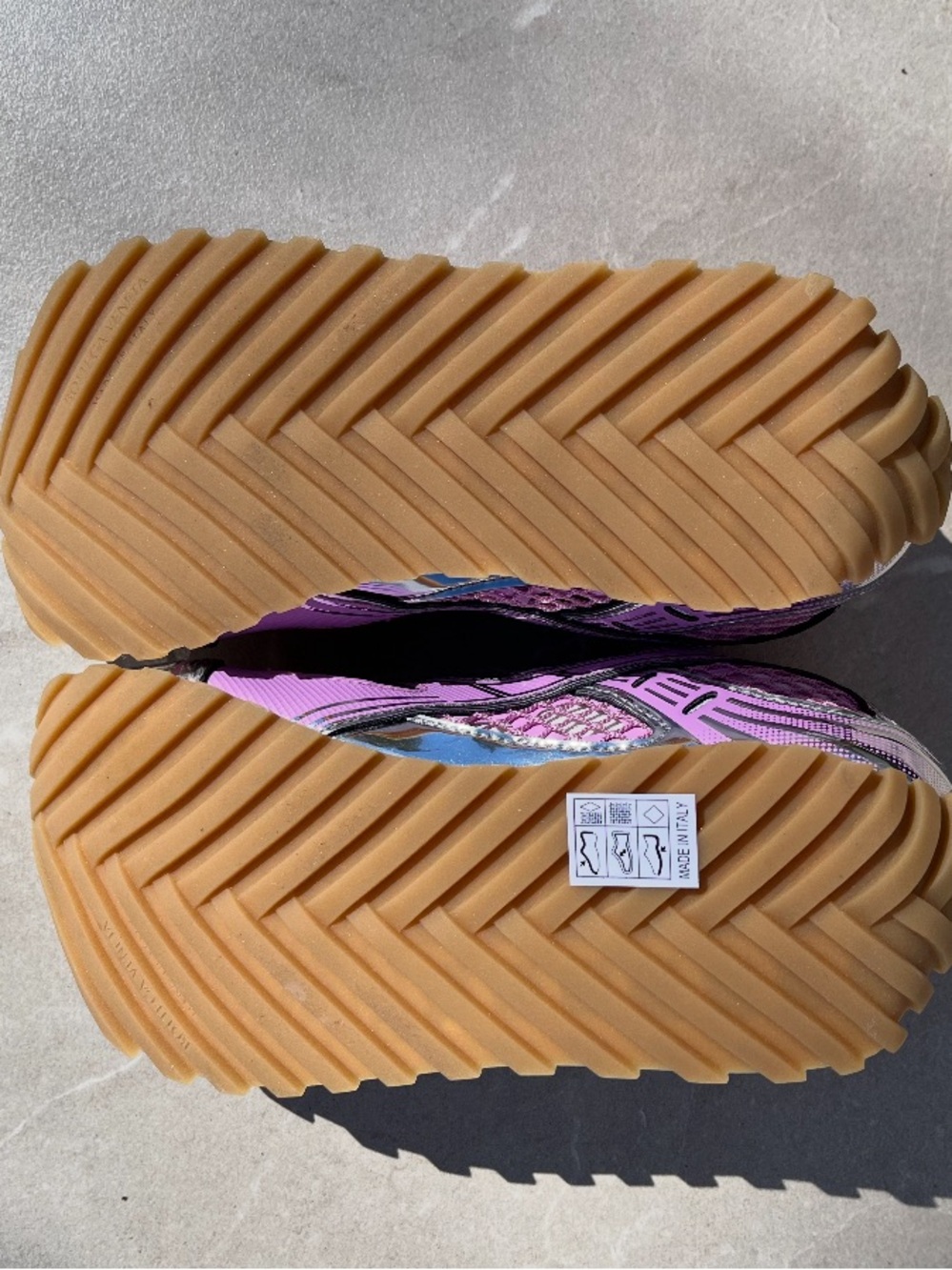 NWT Bottega Veneta Pink and Silver Mesh Runner Sneaker “Orbit” - Picture 8 of 8